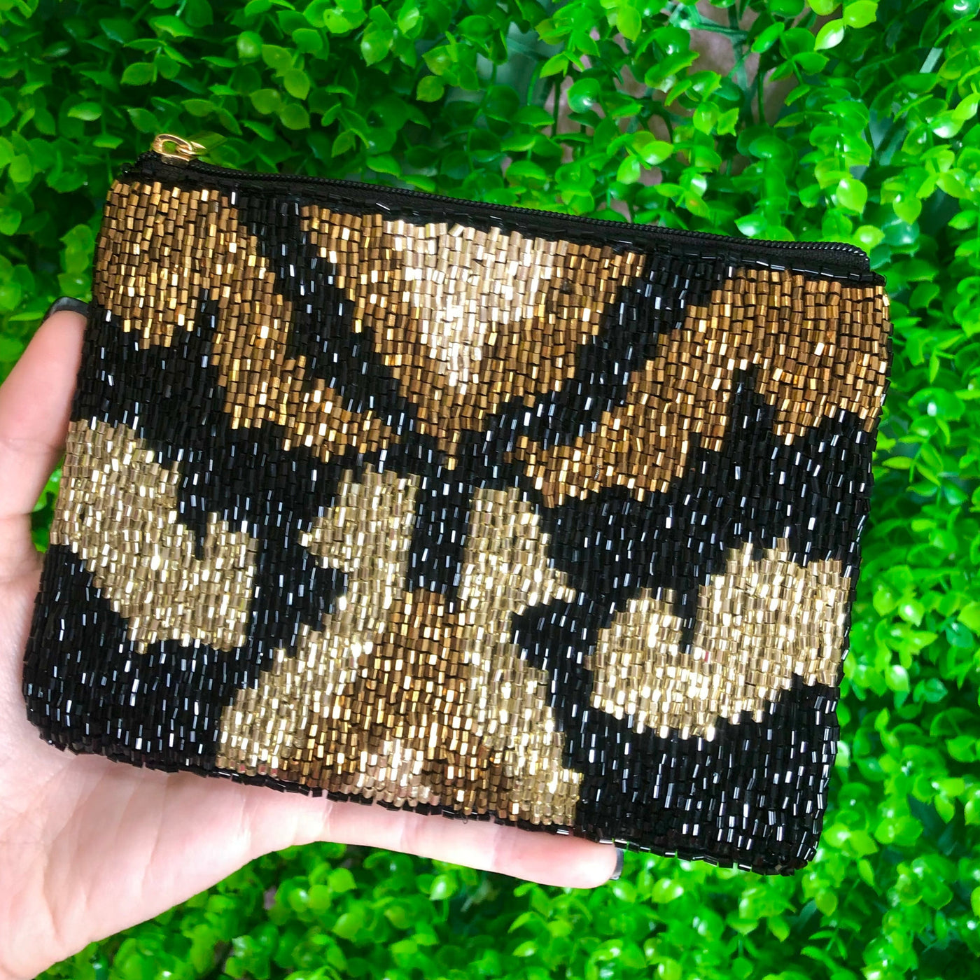 Beaded Bronzed Bag