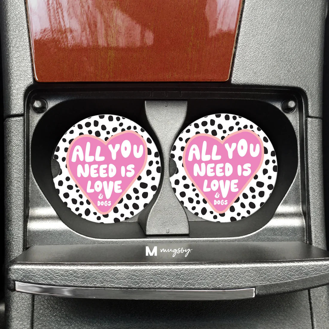 All You Need Is Love & Dogs Car Coasters