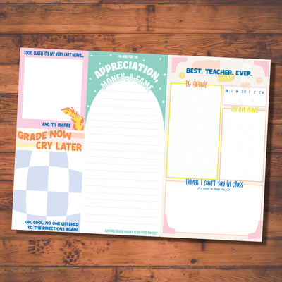 Jumbo Notepad Set- Many Styles
