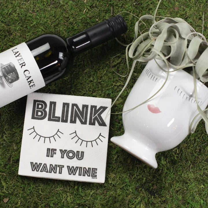 Blink If You Want Wine Napkins