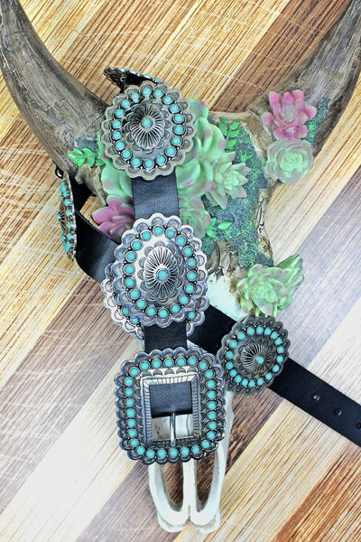 Turquoise Brentwood Belt- 2 COLORS