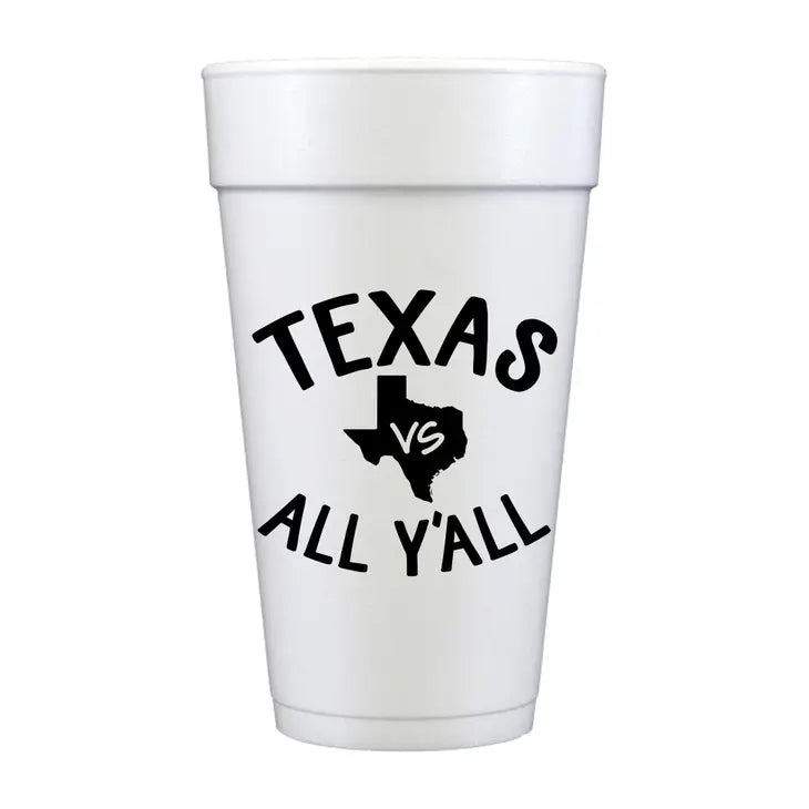 Texas Styrofoam Cups