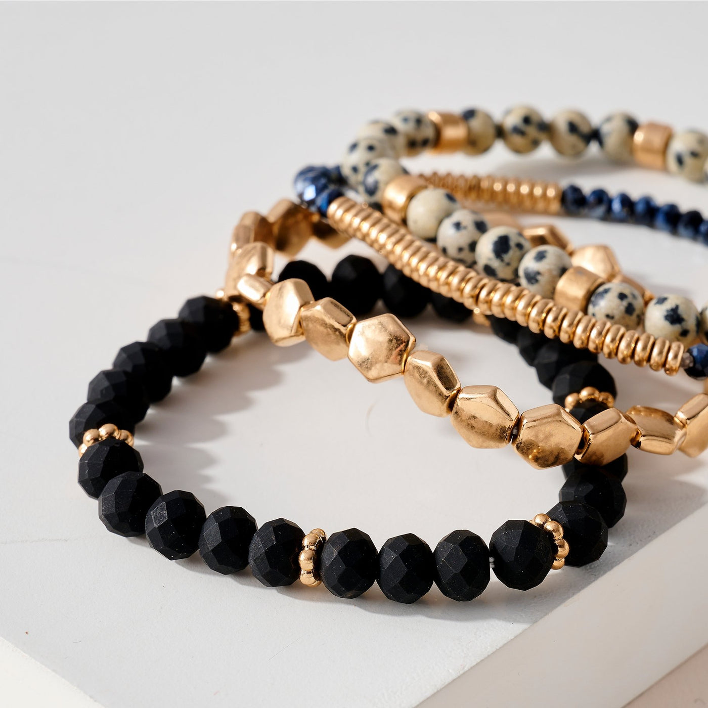 Gold And Black Dalmatian Bracelet