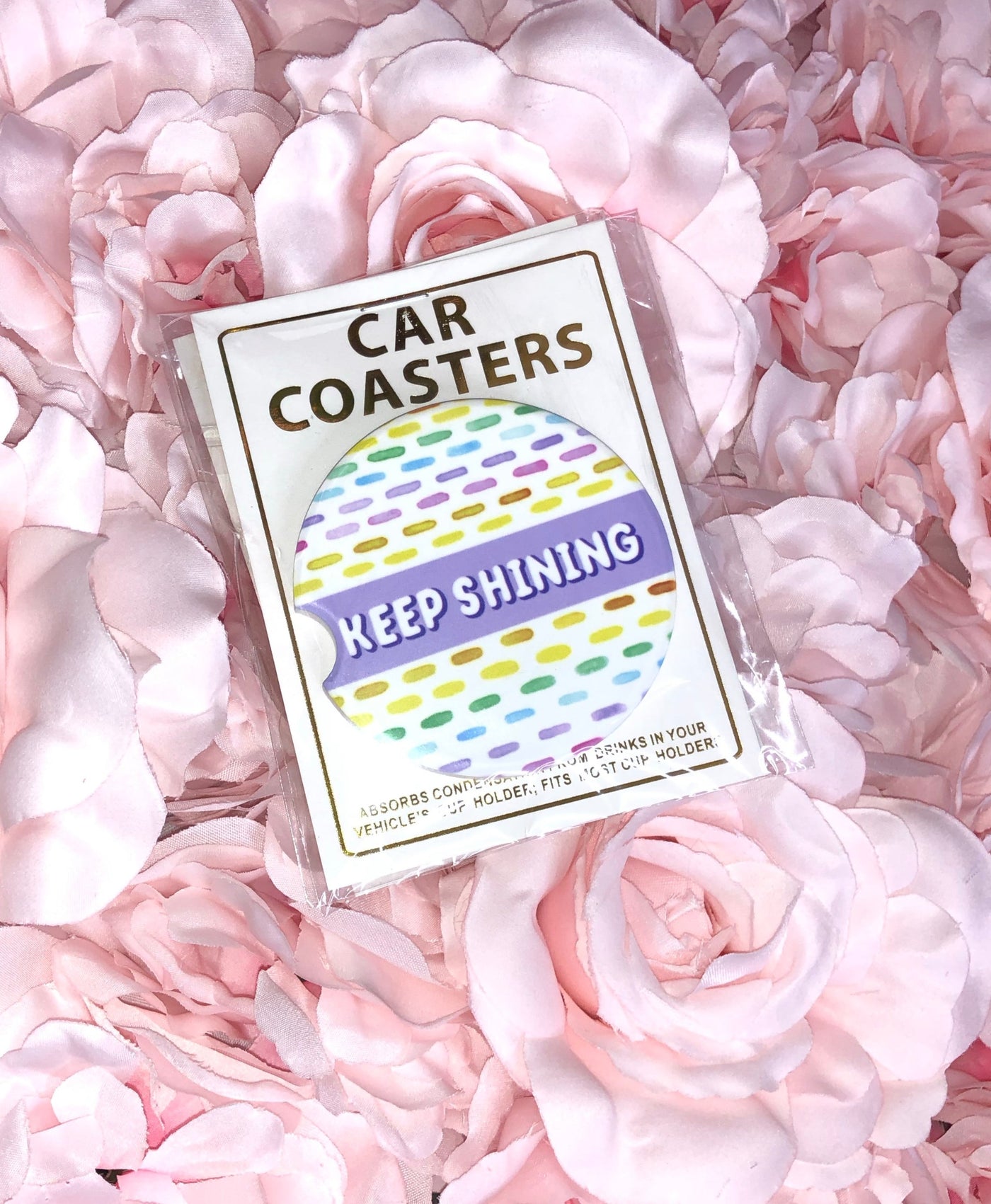 Keep Shining Car Coaster