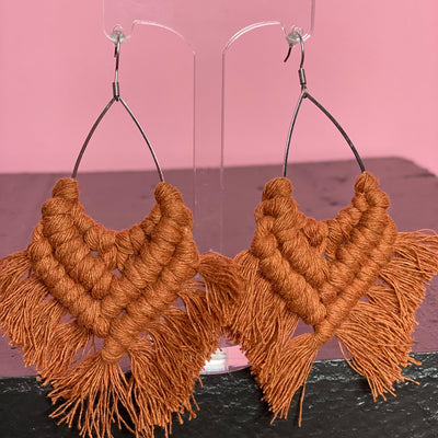 Boho Macrame Earrings