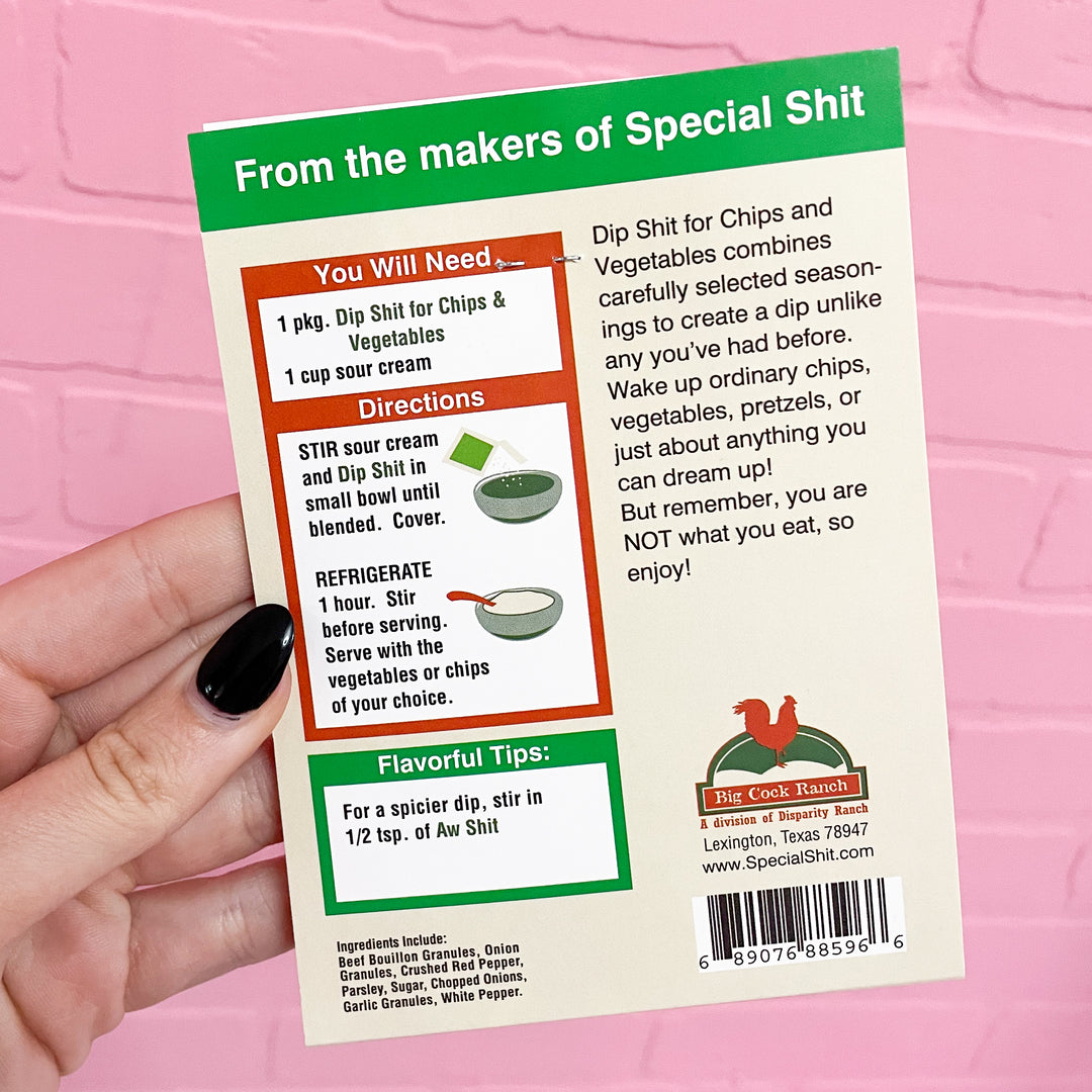 Dip Shit Veggie Seasoning Packets