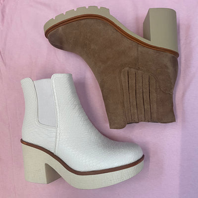 The Kristin Taupe Booties