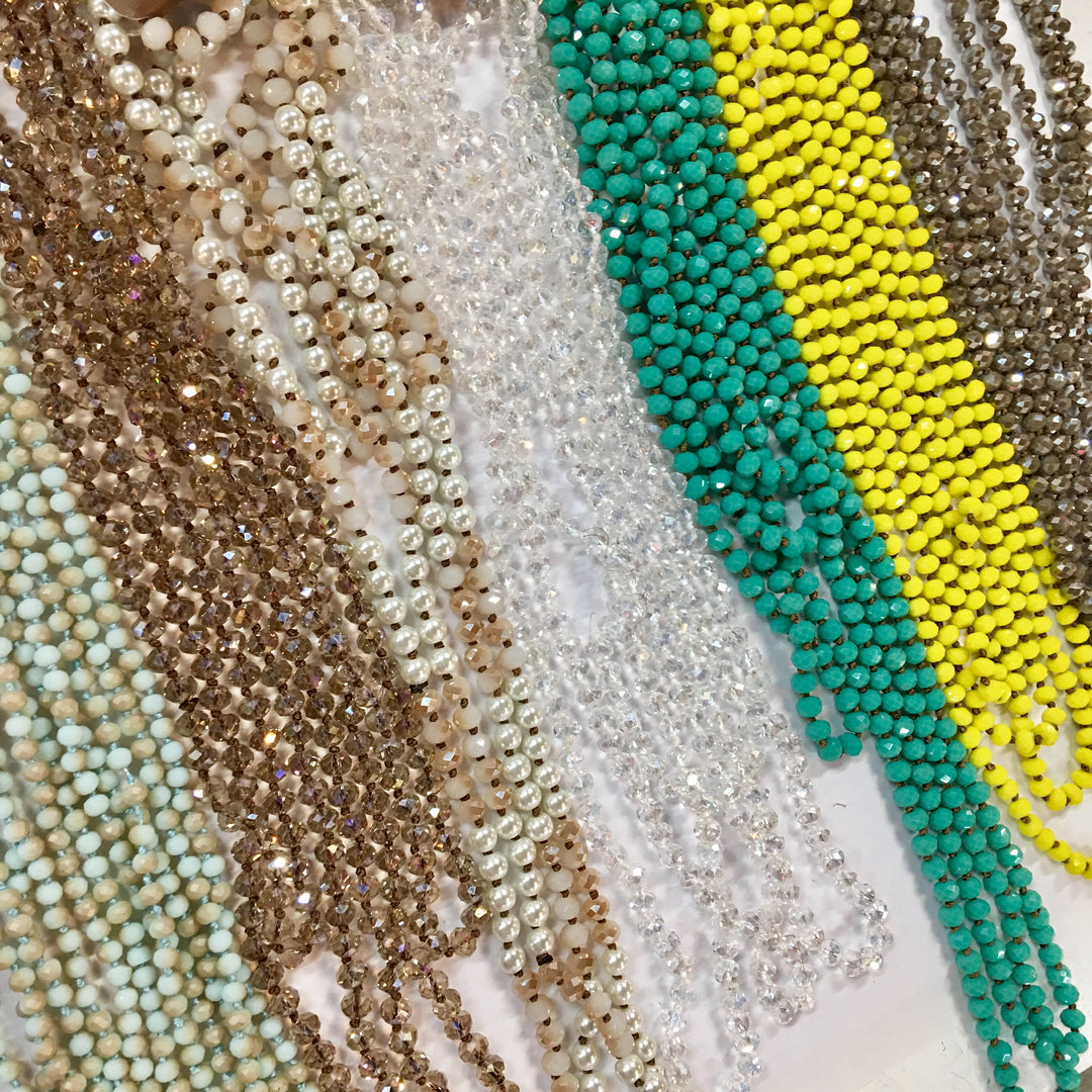 Long Layer Beaded Necklace