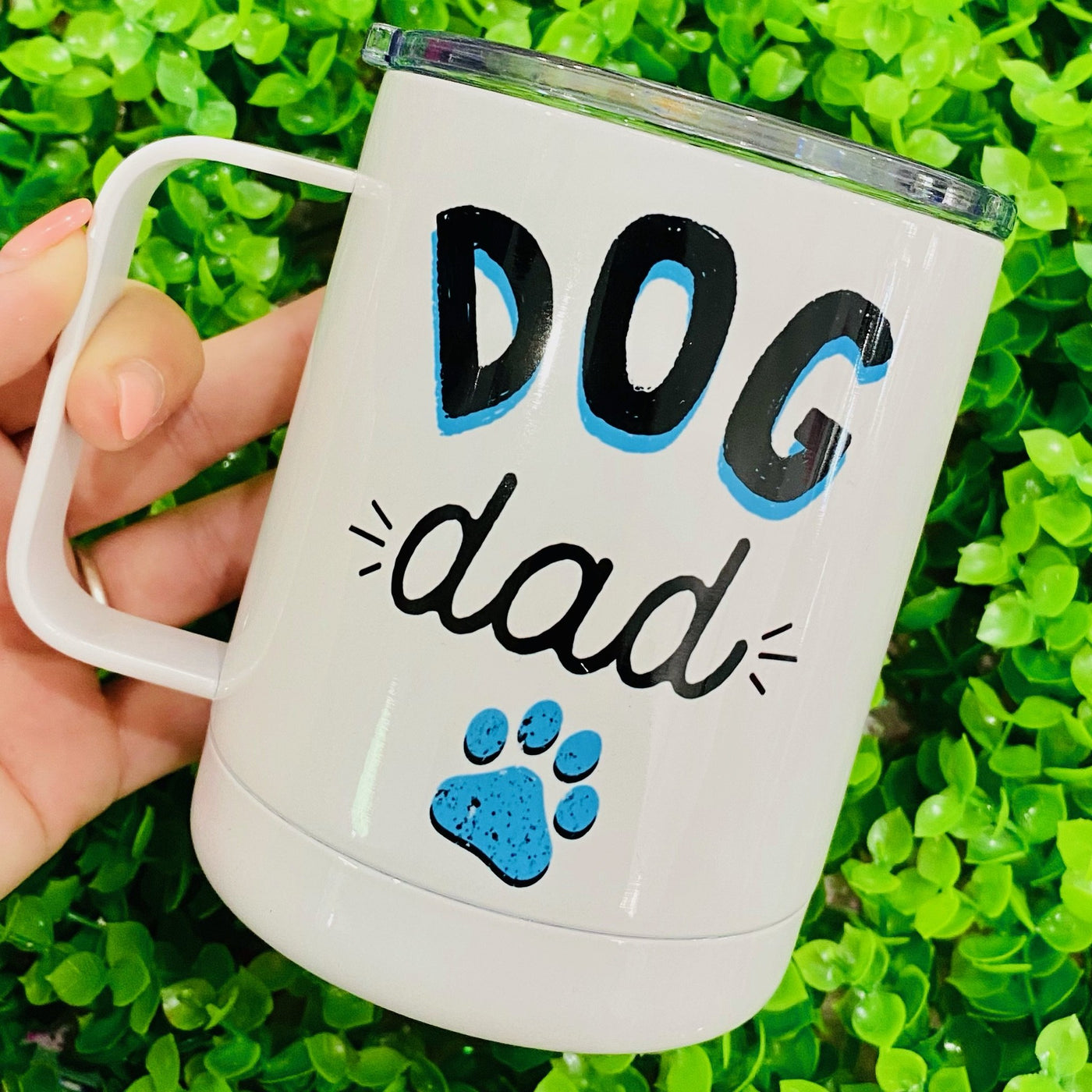 Dog Dad Paw Travel Mug