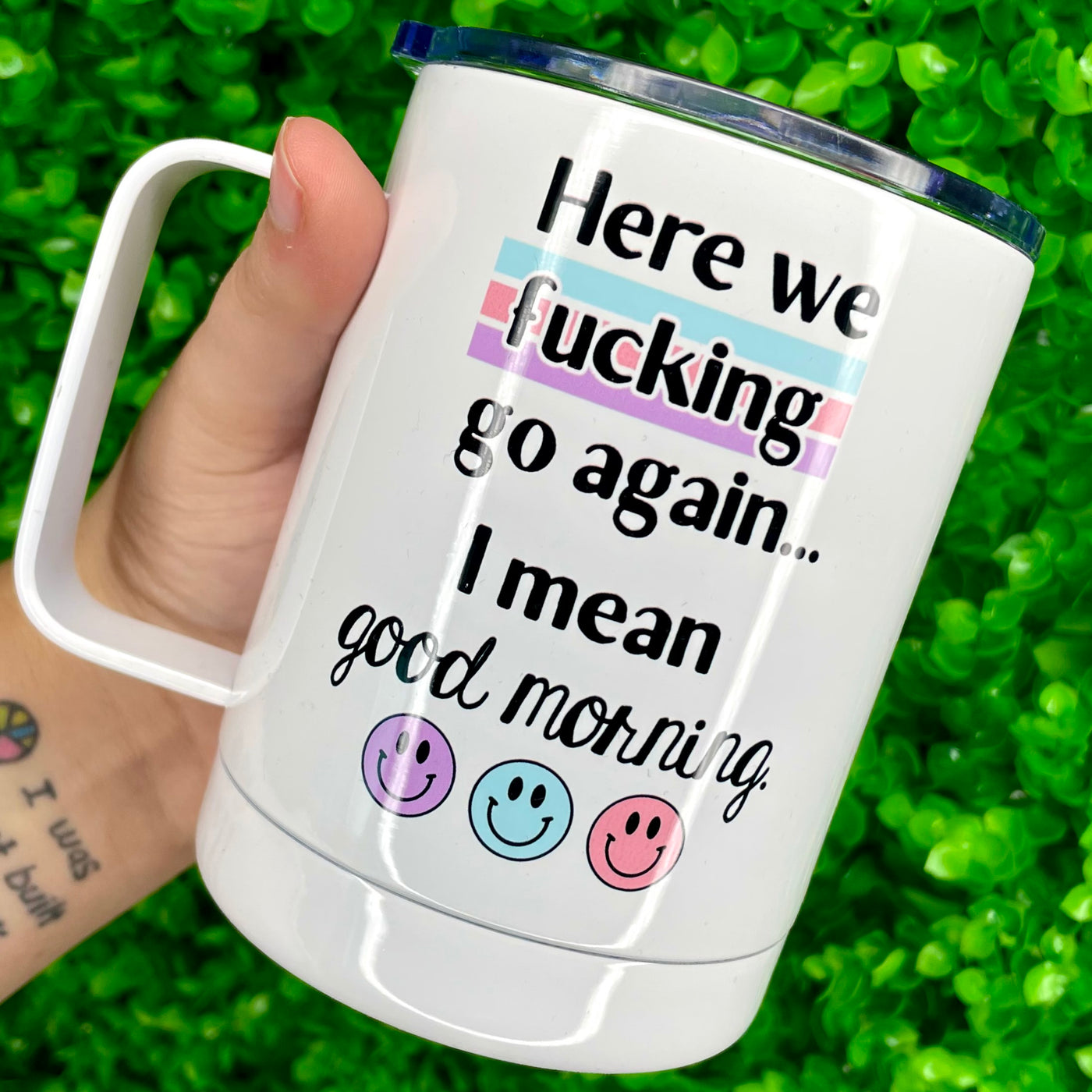 Here We F*cking Go Travel Mug