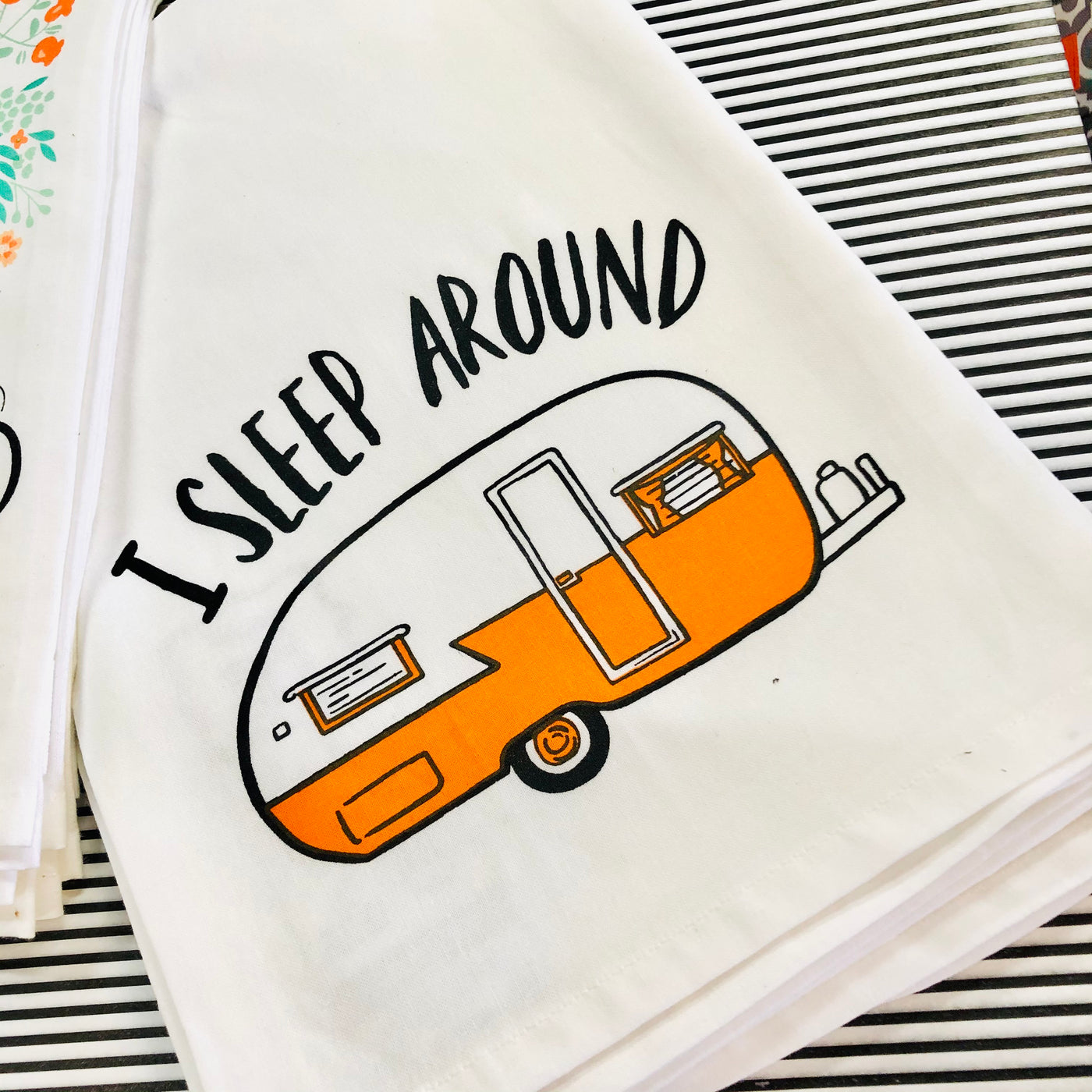 l Sleep Around Dish Towel
