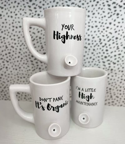 Wake & Bake White Mug//4 STYLES