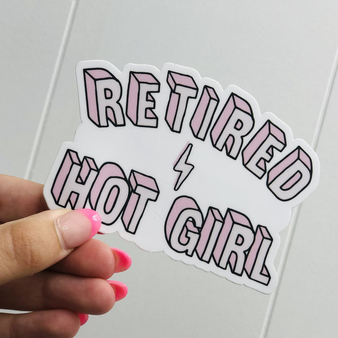 Retired Hot Girl Sticker