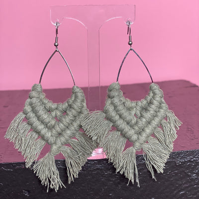 Boho Macrame Earrings