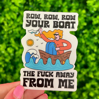 Row Your Boat Sticker