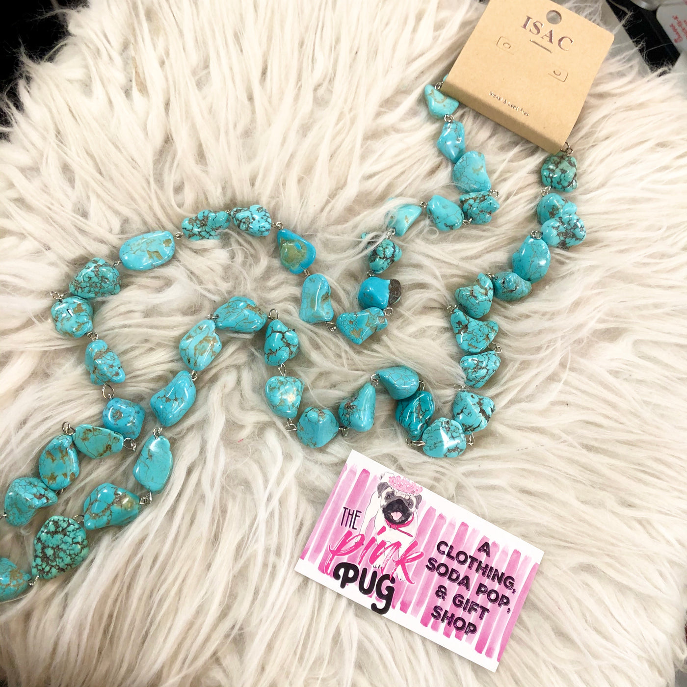 Chunky Turquoise Stone Layer Necklace