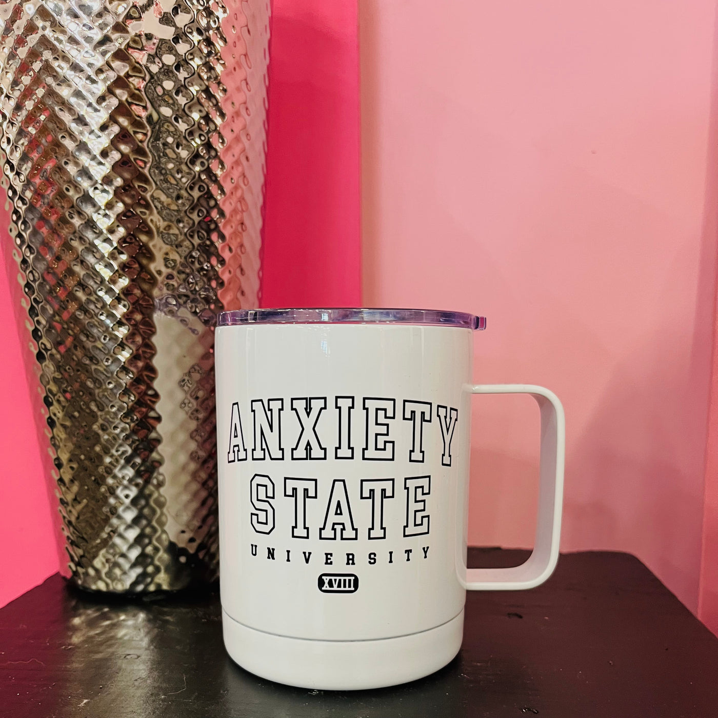 Anxiety State University Travel Mug