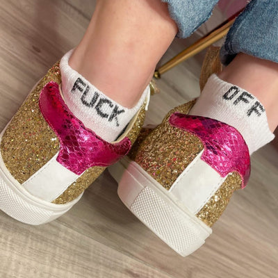 Fuck Off White Socks
