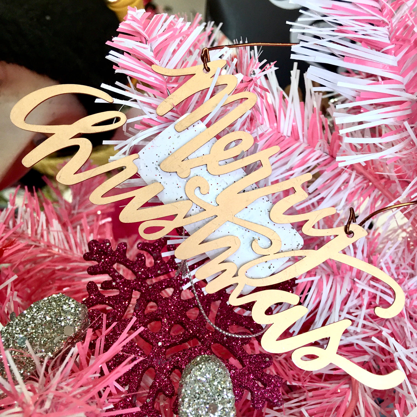 Bronze Merry Christmas Ornament
