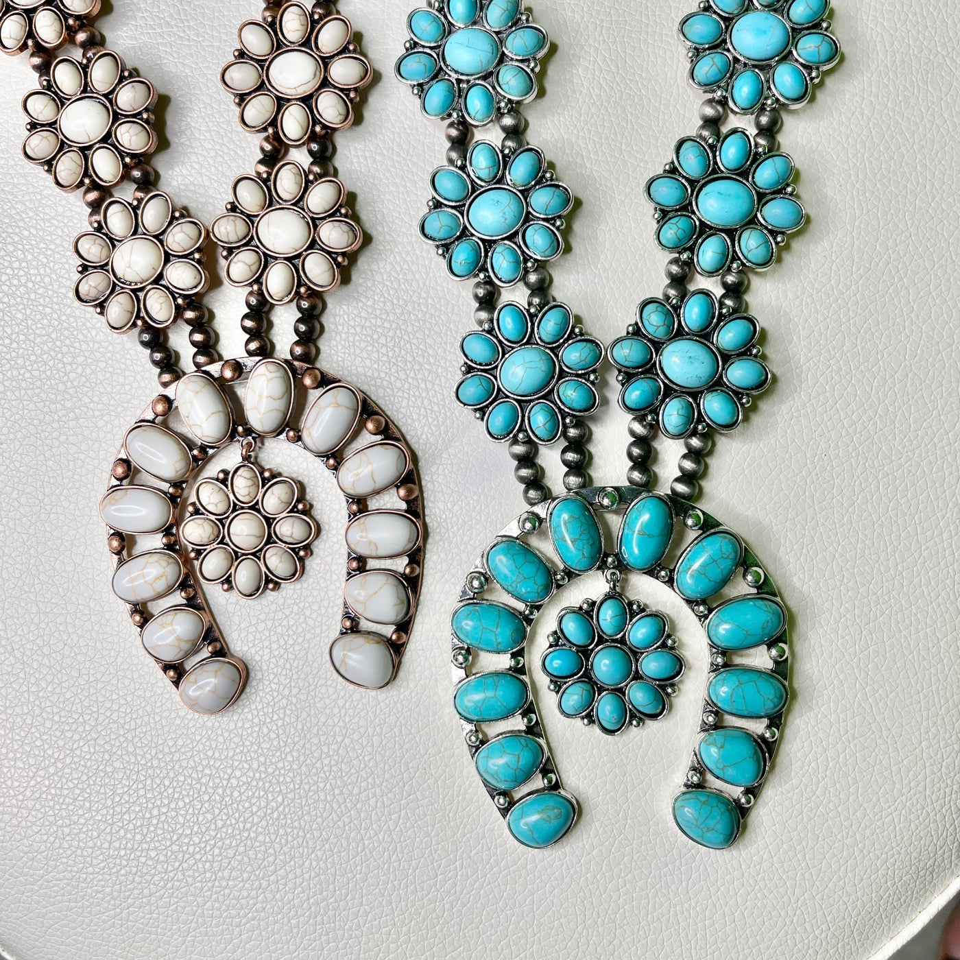 Brandi Squash Blossom Necklace- 2 COLORS