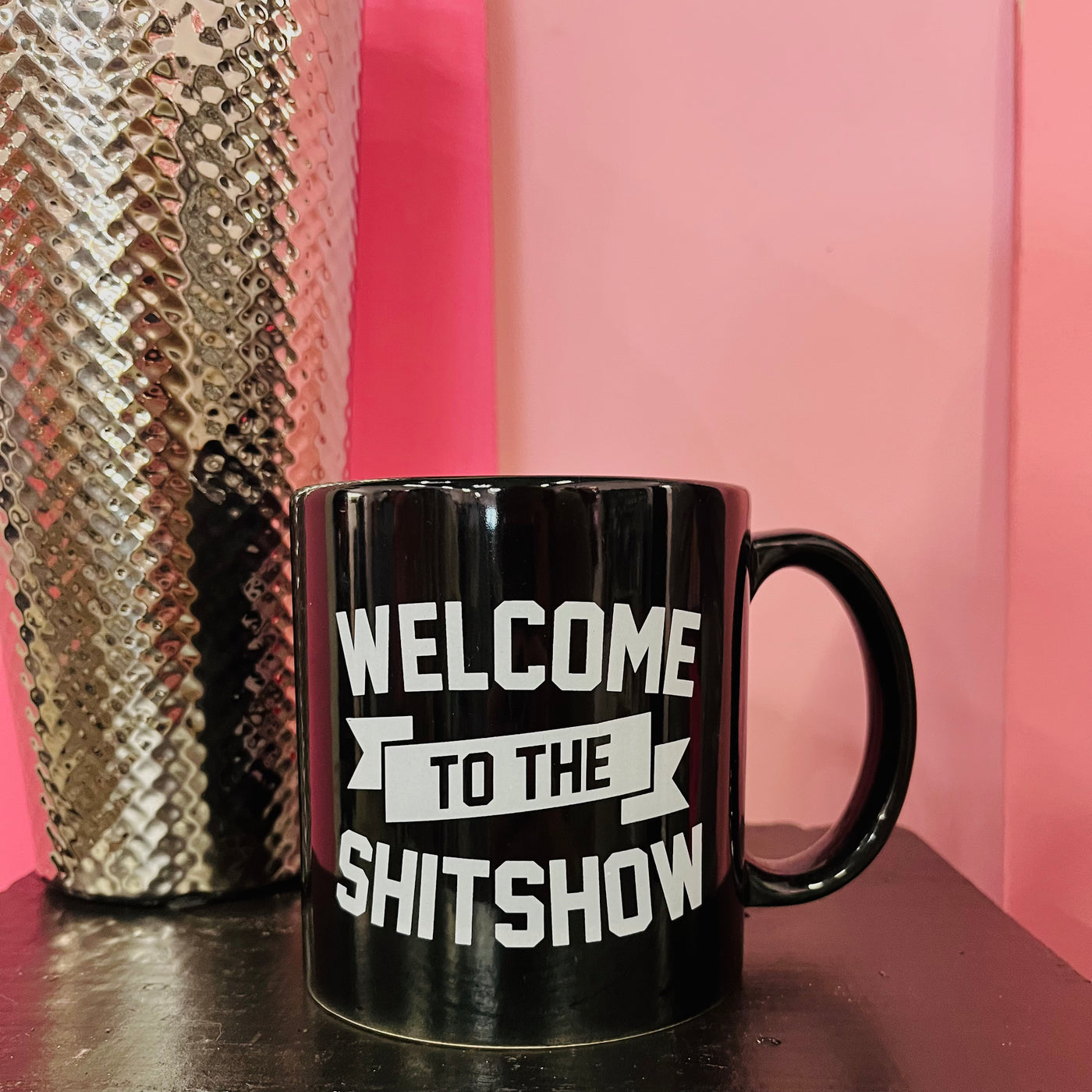 Giant Shit Show Black Mug