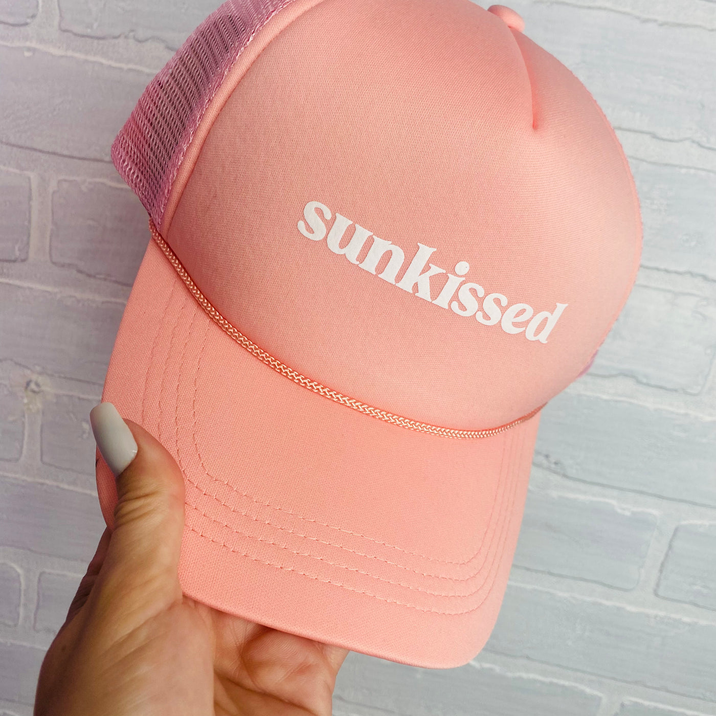Sunkissed Blush Pink Trucker Hat