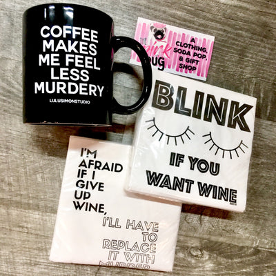 Blink If You Want Wine Napkins