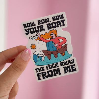 Row Your Boat Sticker