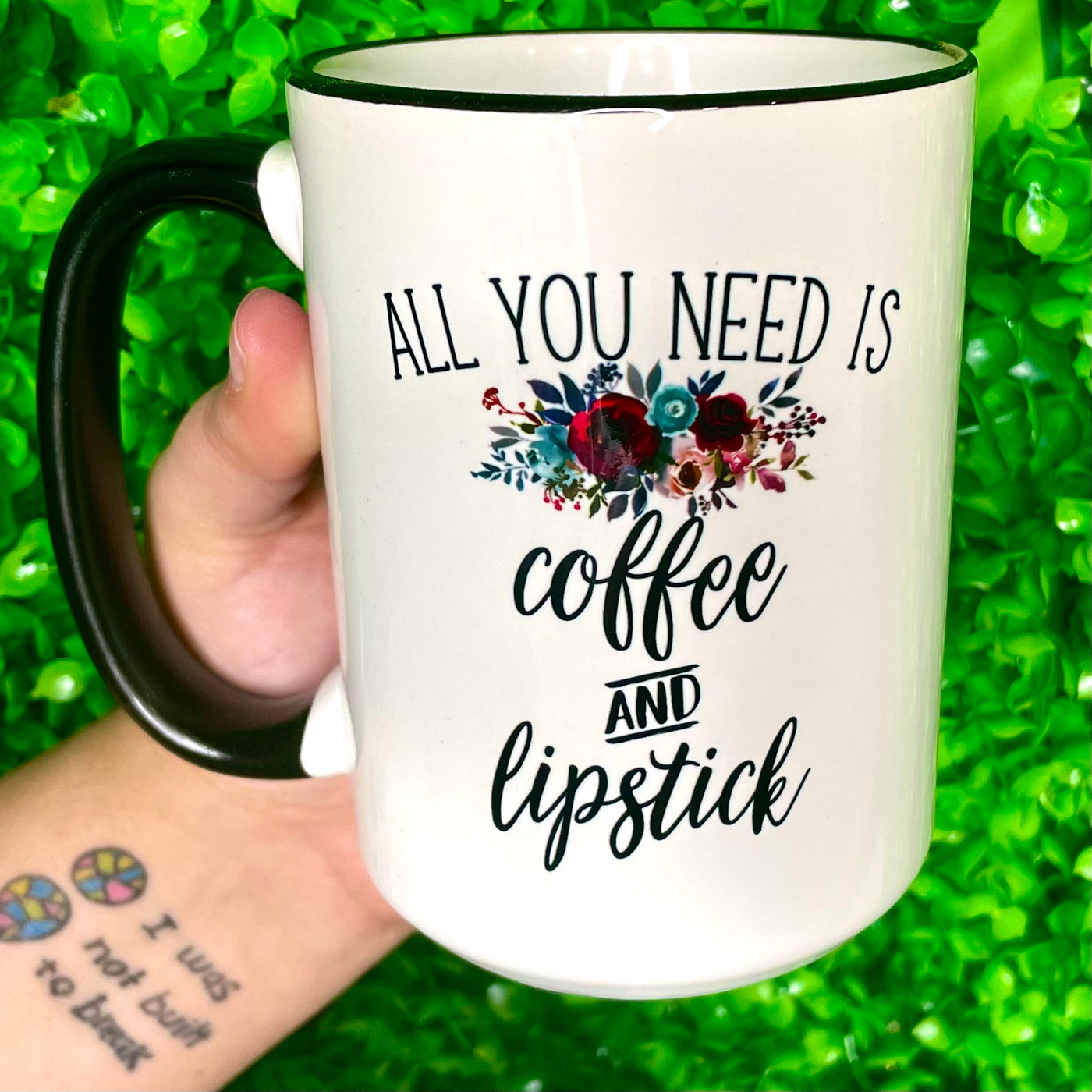 Coffee And Lipstick Ceramic Mug