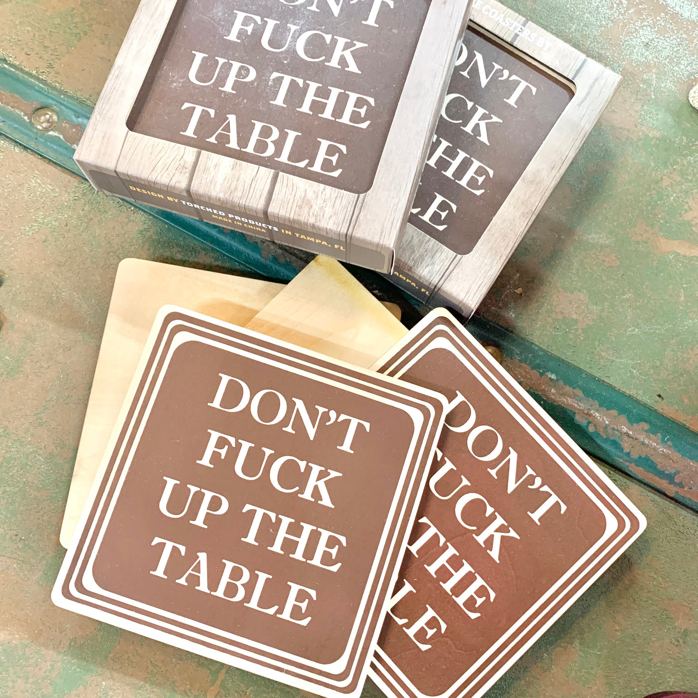 Don't Fuck Up The Table Coaster - Set of 4