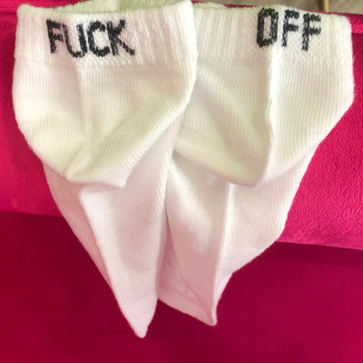 Fuck Off White Socks