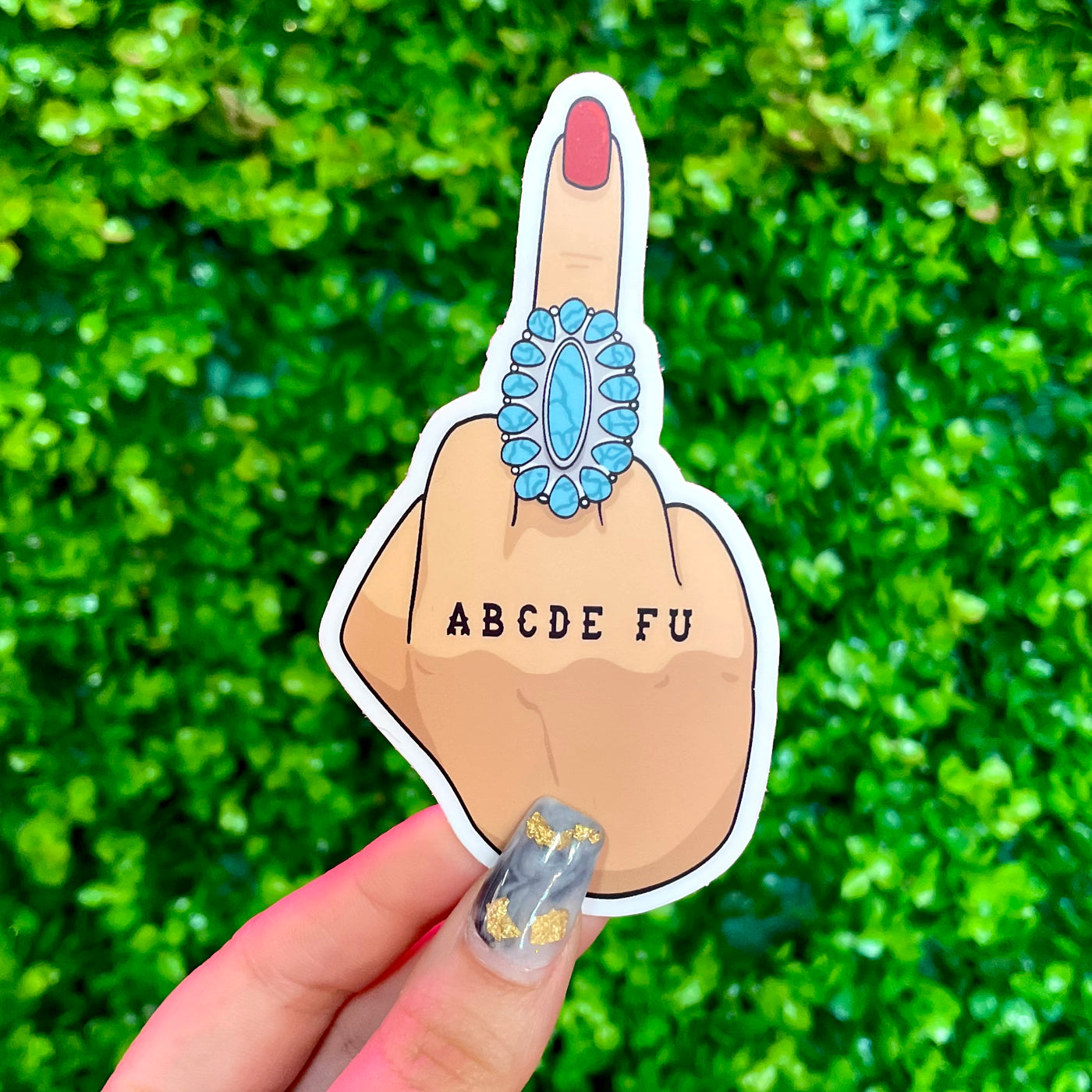 ABCDE FU Sticker