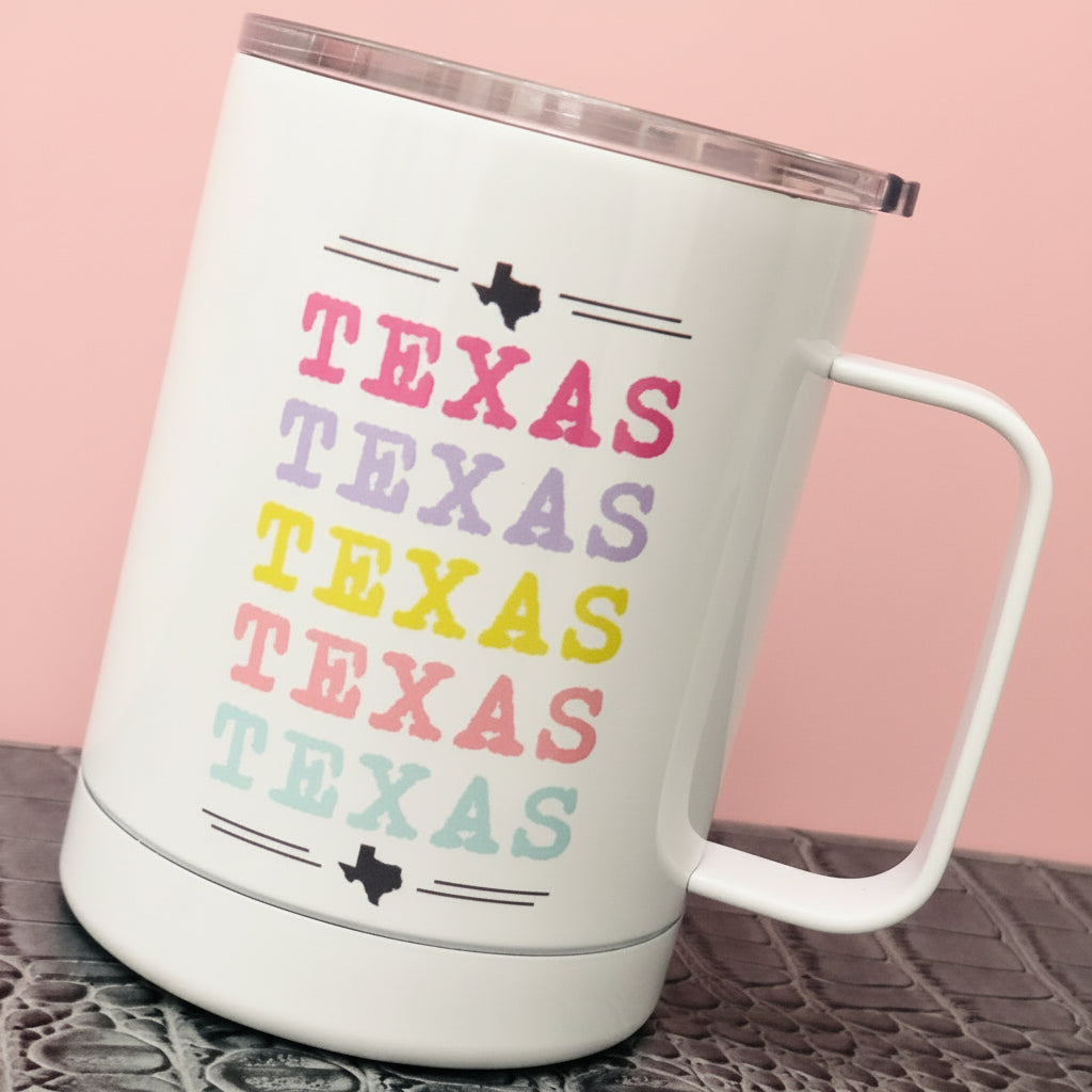 Texas Colorful Travel Mug