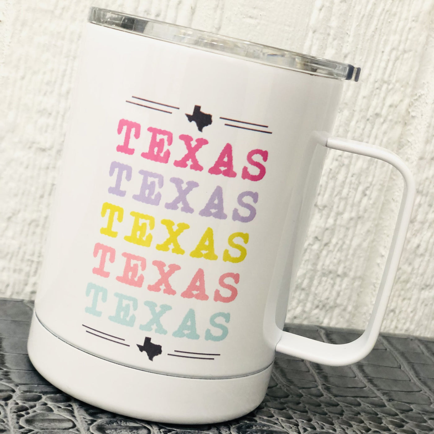 Texas Colorful Travel Mug