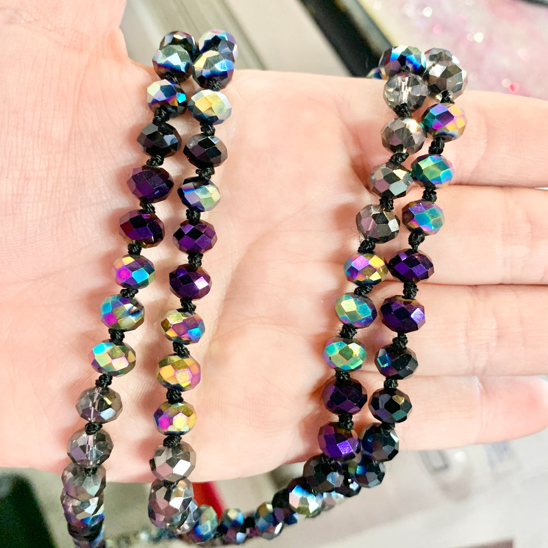 Long Layer Beaded Necklace