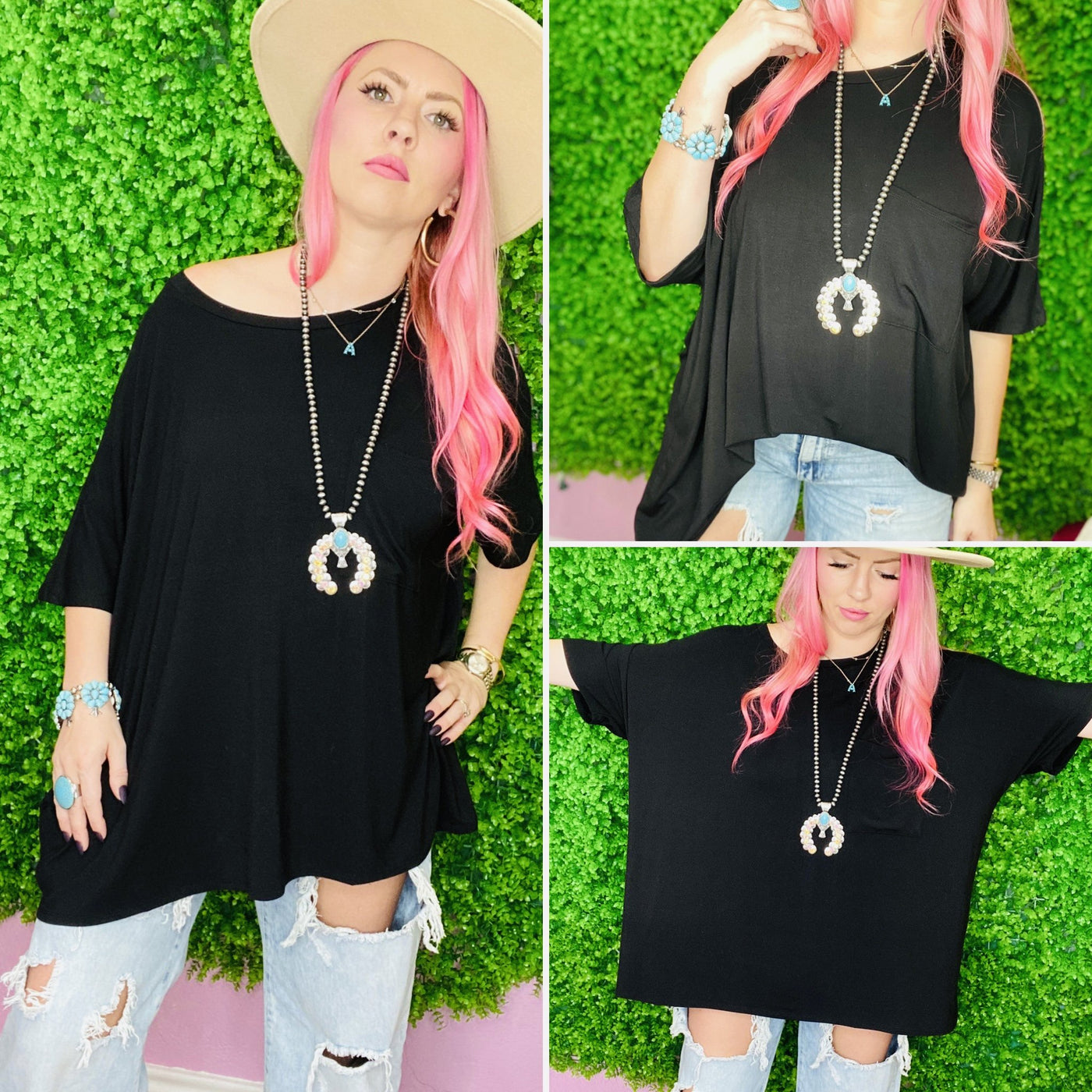 Loyal To You Oversized Tee- Black