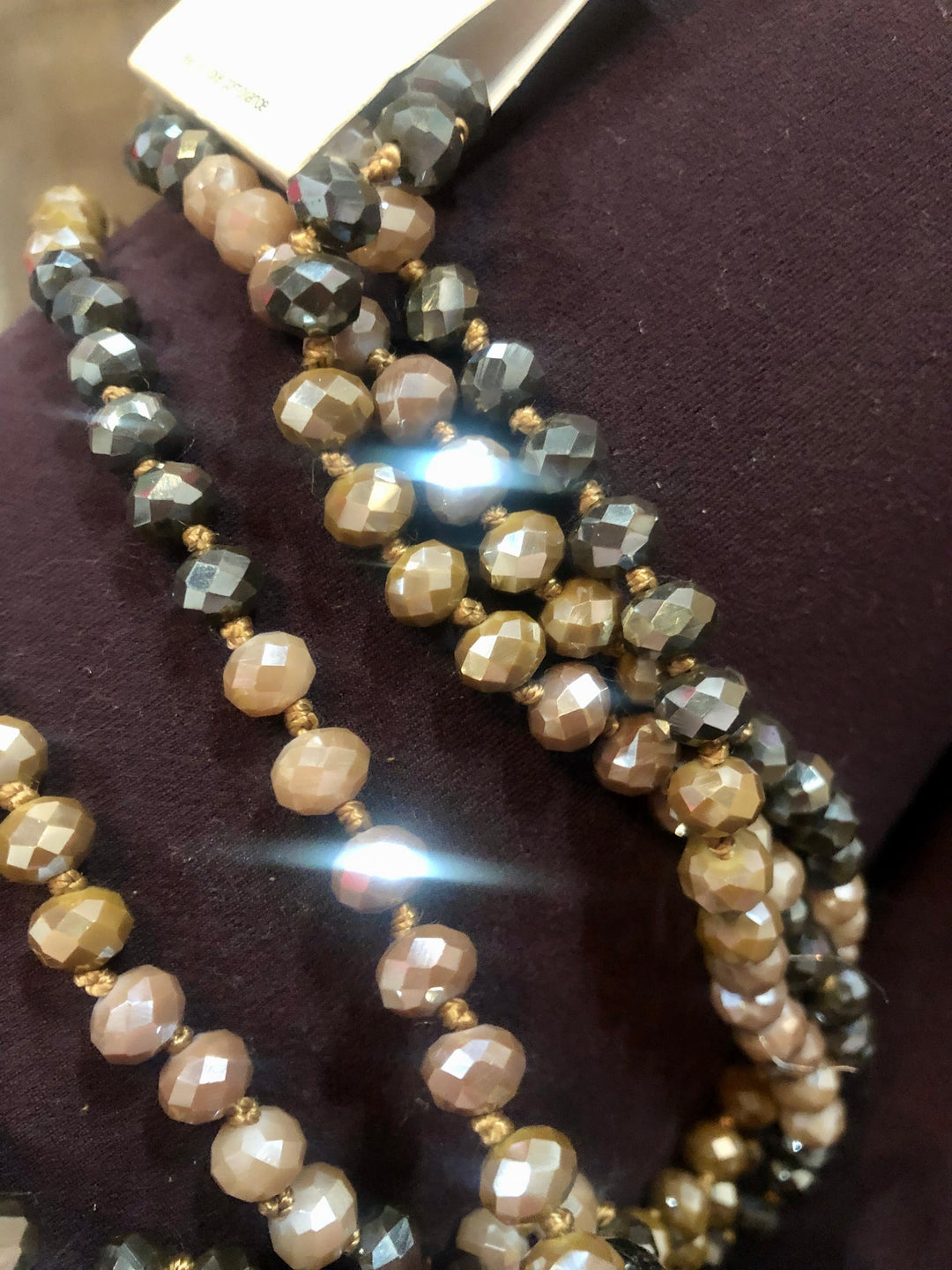 Long Layer Beaded Necklace