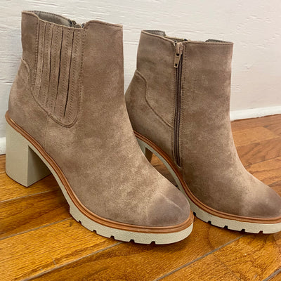 The Kristin Taupe Booties