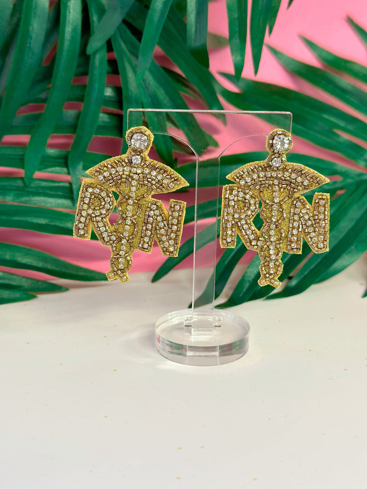 RN Beaded Earrings