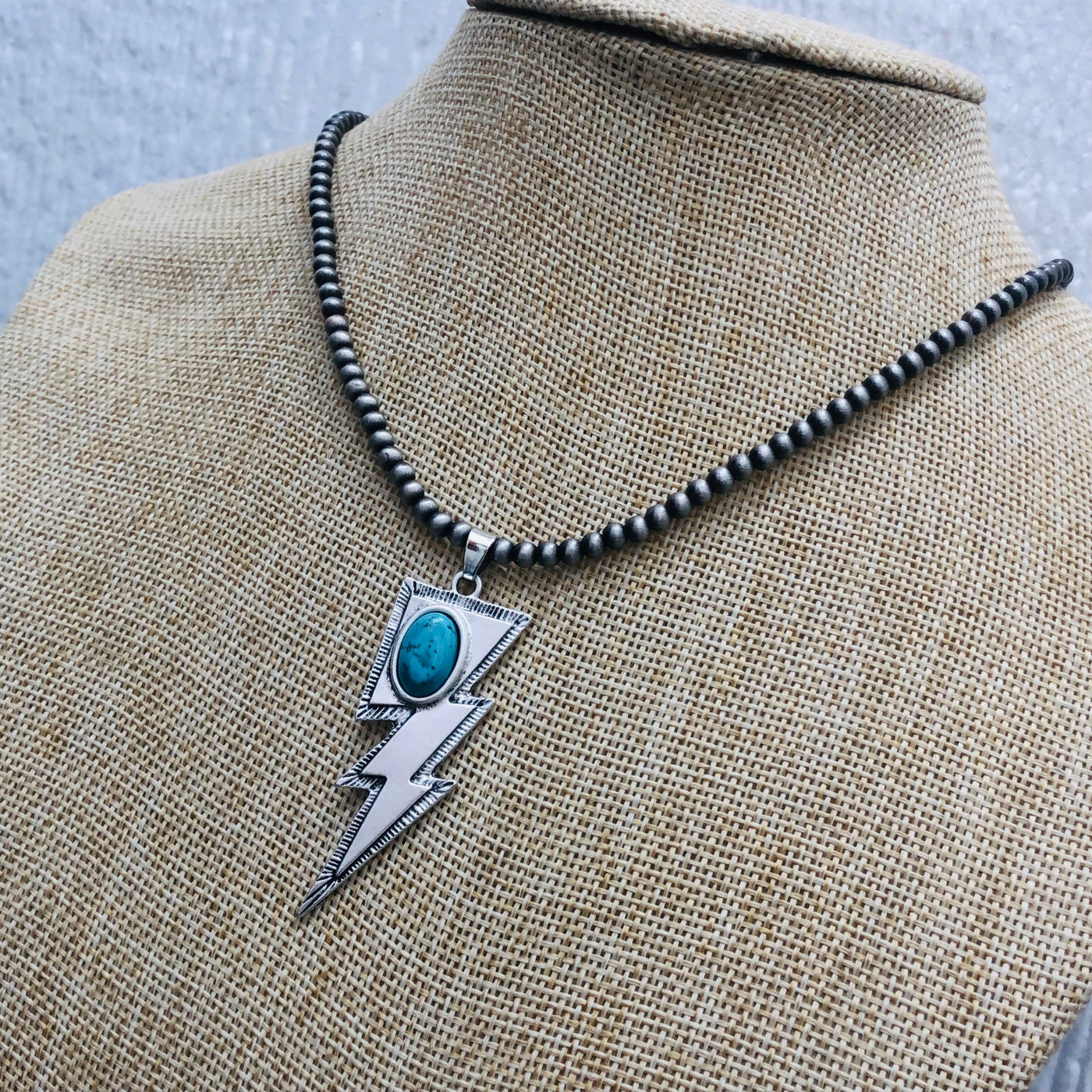 Turquoise Bolt Necklace