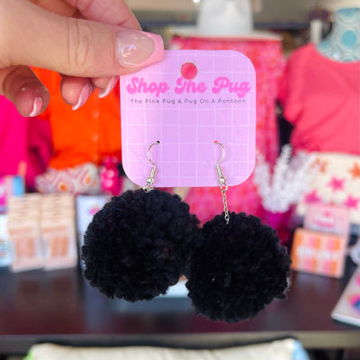 Pom Earrings