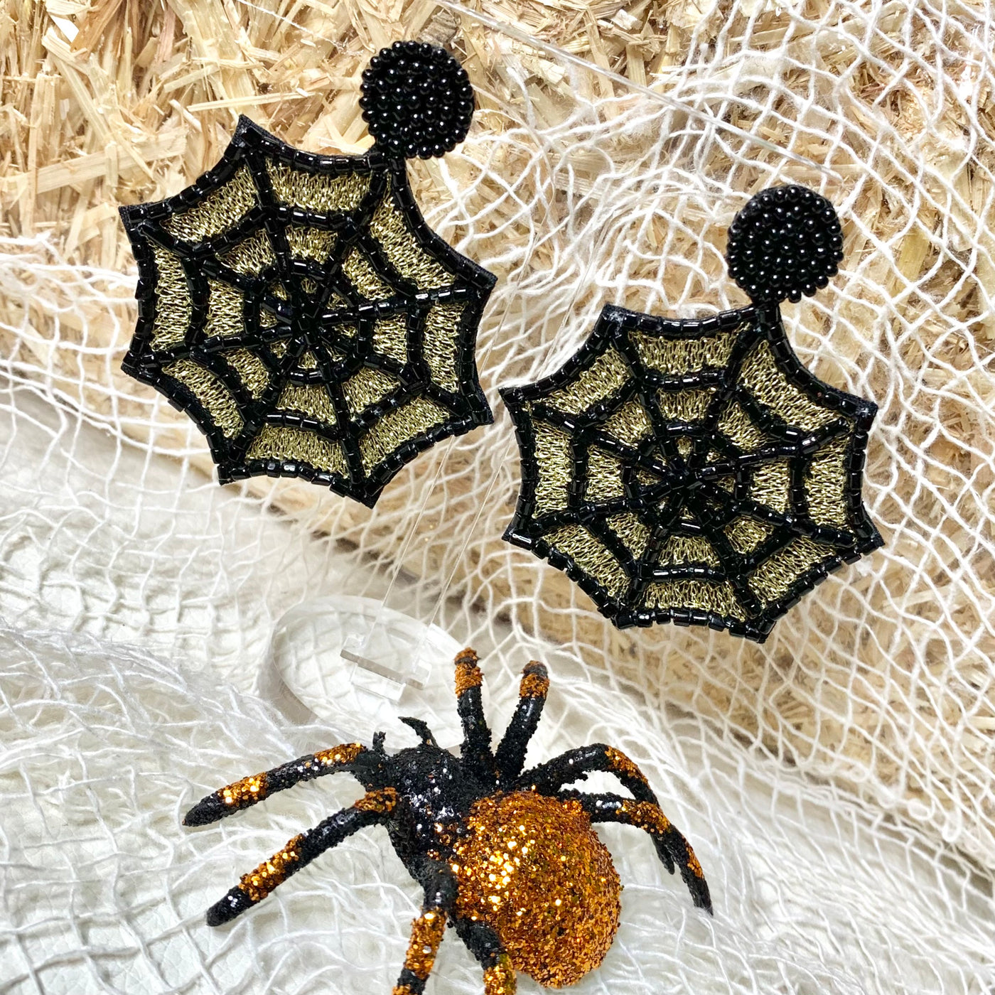 Caught In My Web Earrings