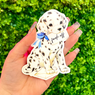 Fuck Off Dog Sticker