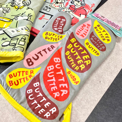 Never Too Much Butter Oven Mitt// 2 COLORS