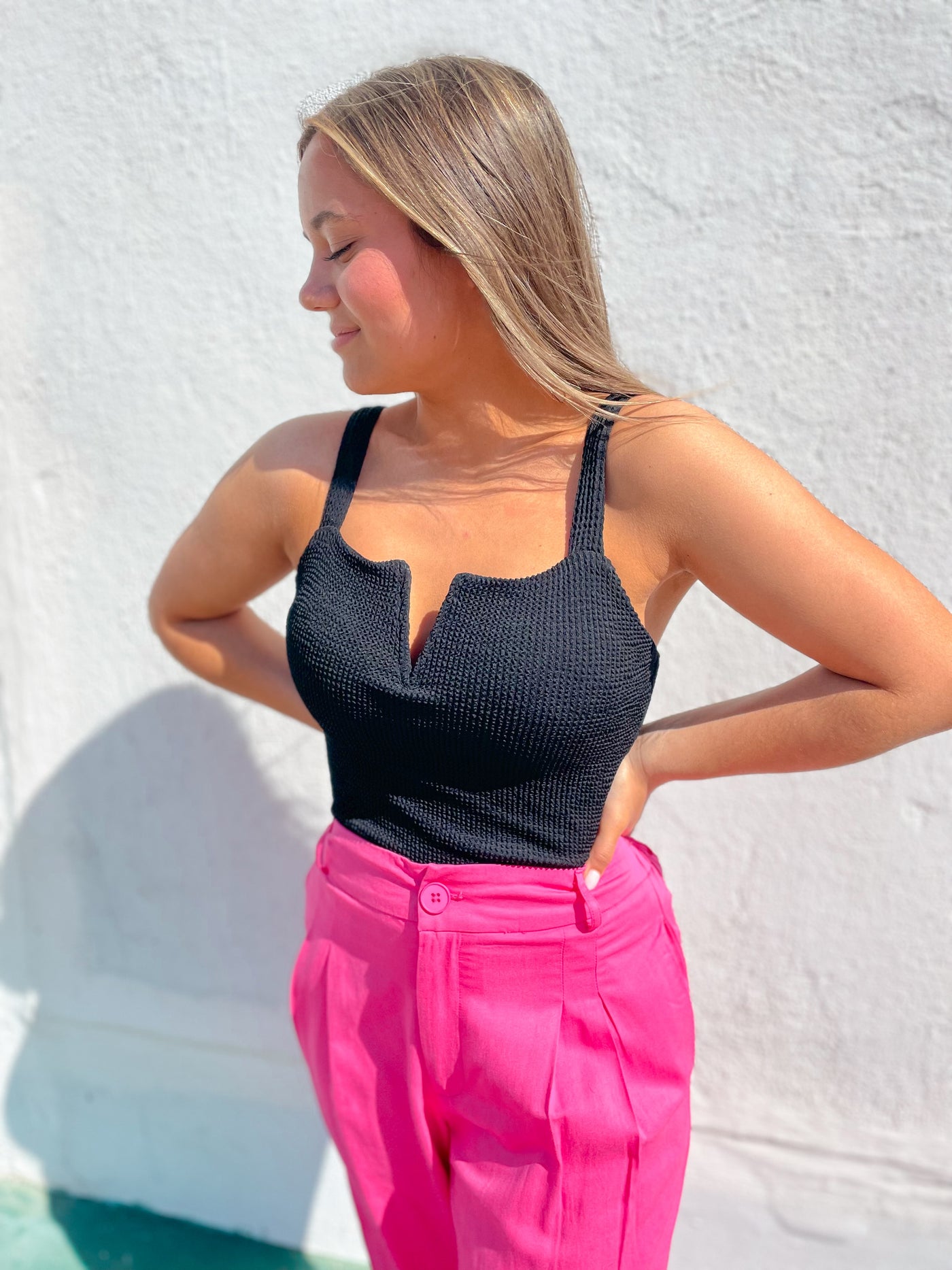 The Quinn V Neck Bodysuit