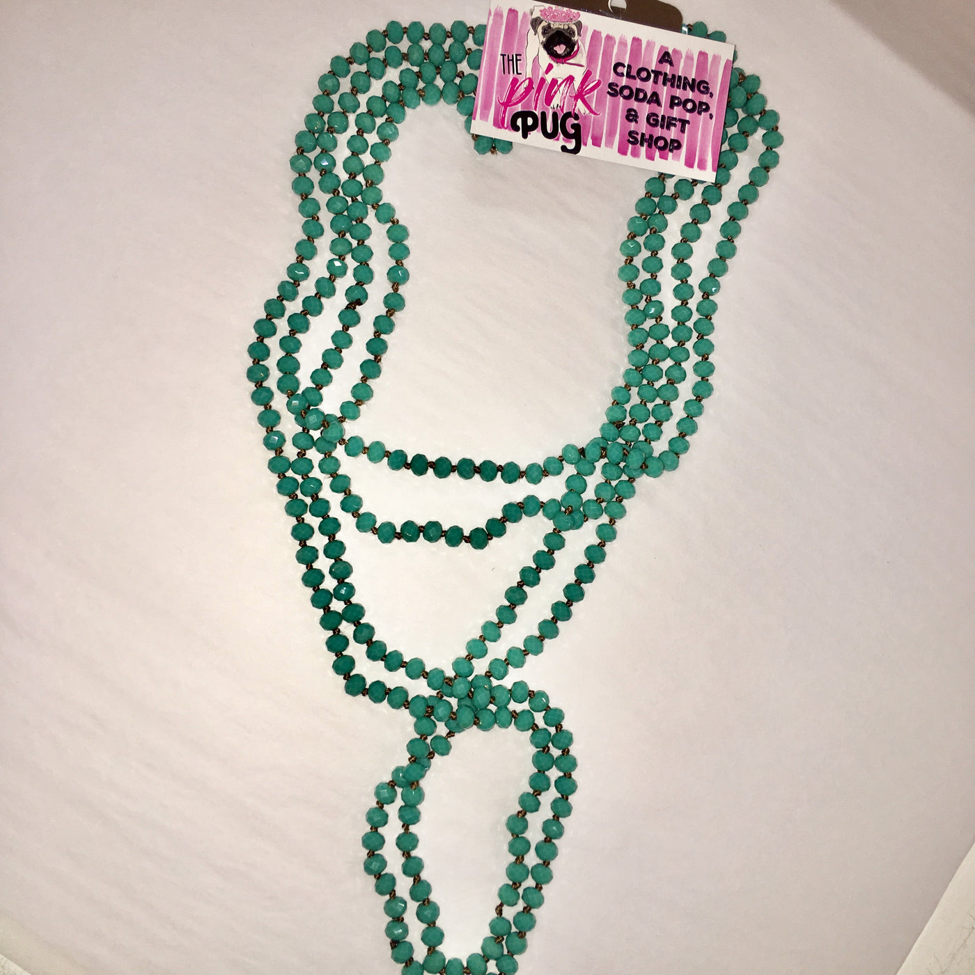 Long Layer Beaded Necklace