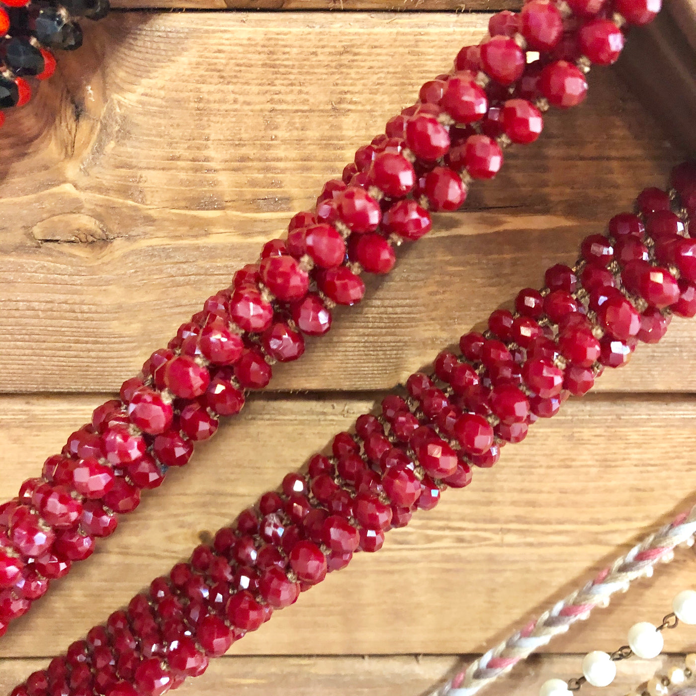 Long Layer Beaded Necklace
