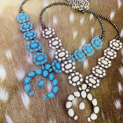 Avery Squash Blossom Necklace- 2 COLORS