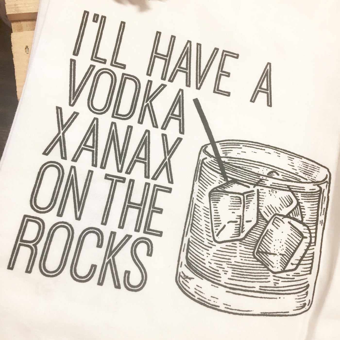 Vodka Xanax On The Rocks Towel