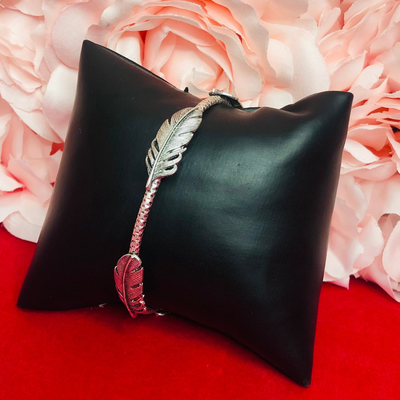 Feathered Bohemian Bangle Bracelet